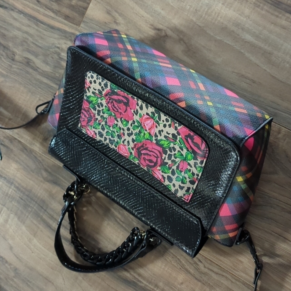 Torrid x Betsy Johnson Crossbody bag. Checkered. Black purse. - Picture 7 of 13